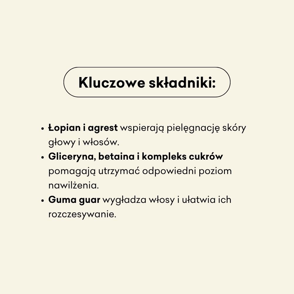 Szampon nawilżający - Refill Pack - Łopian i Agrest