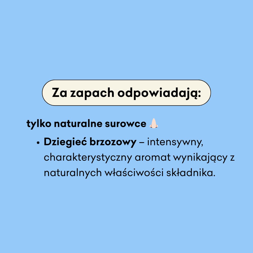 Dziegieć - Refill Pack - naturalne mydło w płynie do skóry problematycznej - za zapach odpowiadają naturalne surowce.